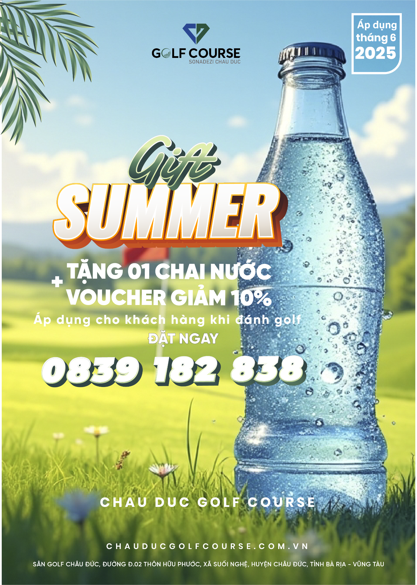 TRI ÂN KHÁCH HÀNG – ƯU ĐÃI ĐẶC BIỆT TẠI SÂN GOLF CHÂU ĐỨC