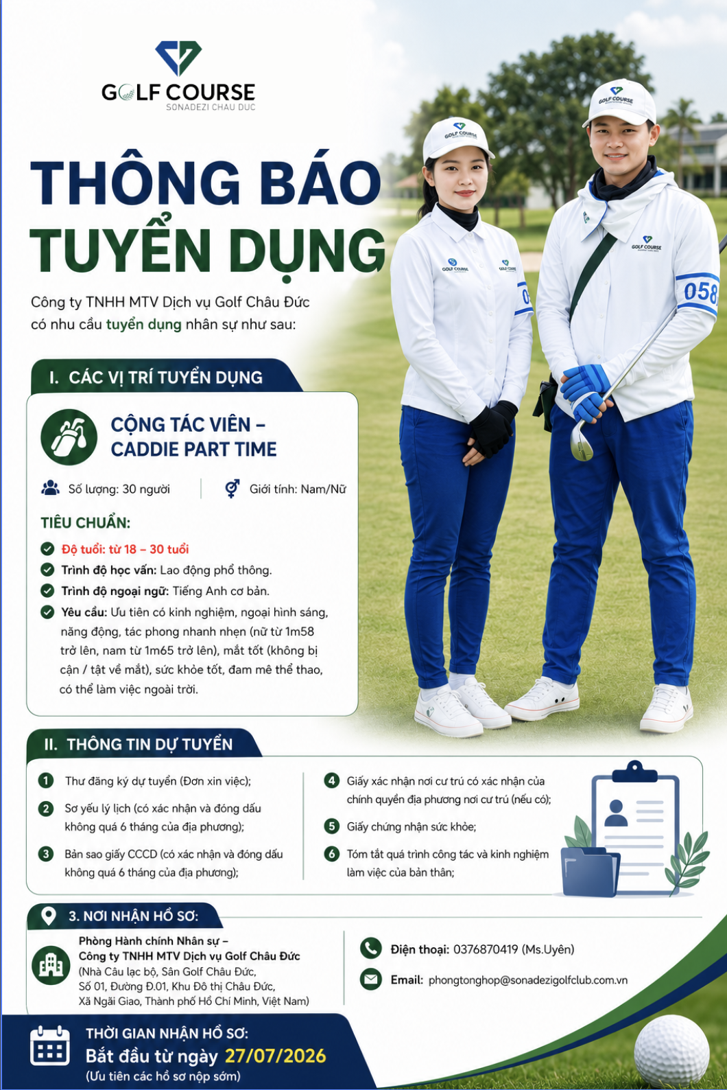 THÔNG BÁO TUYỂN DỤNG