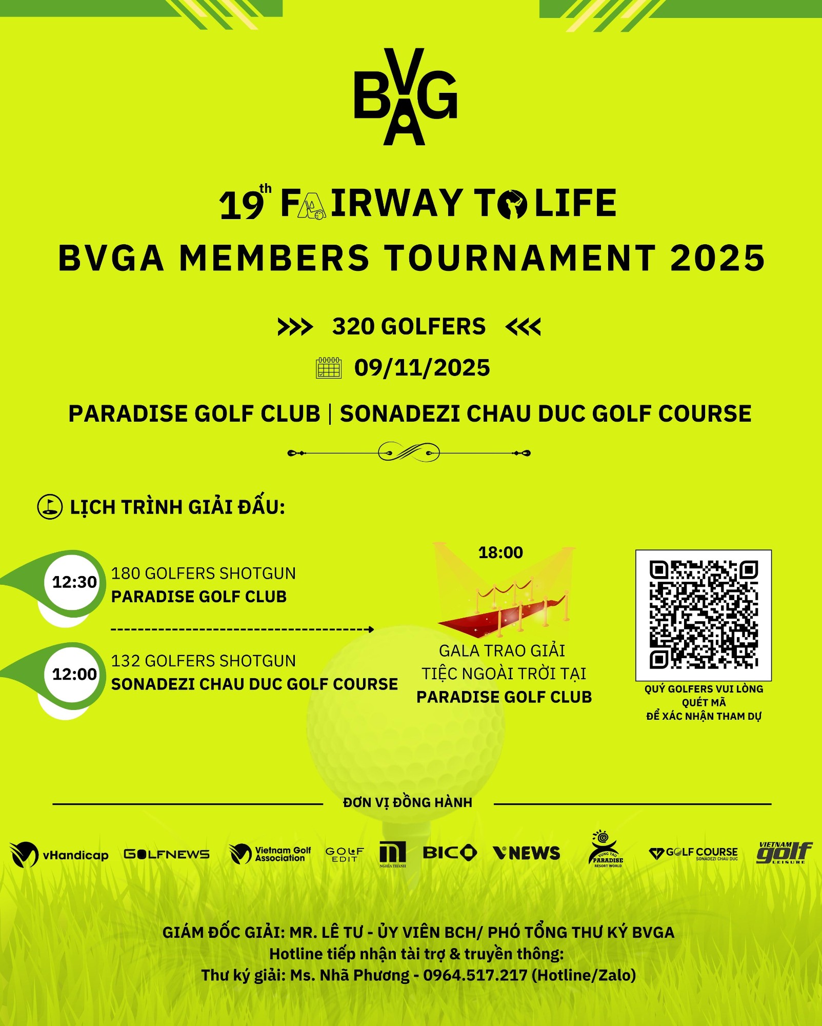"FAIRWAY TO LIFE - LẦN THỨ 19" & TRI ÂN HỘI VIÊN BVGA 2025