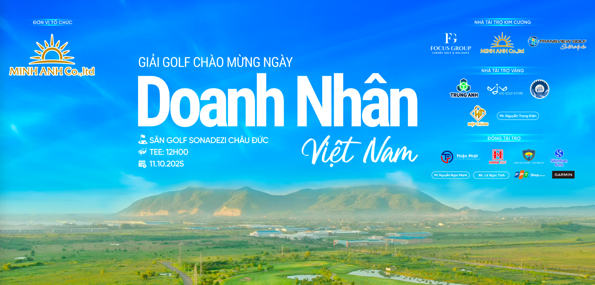 SẴN SÀNG CHO GIẢI GOLF CHÀO MỪNG NGÀY DOANH NHÂN VIỆT NAM 2025